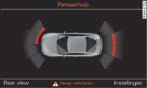 Infotainment: Optische afstandsindicatie